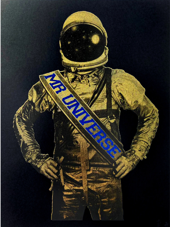 mr universe astronaut print