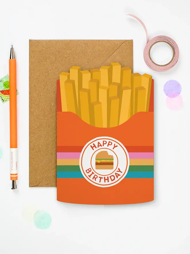 'Happy Birthday' Chips Card
