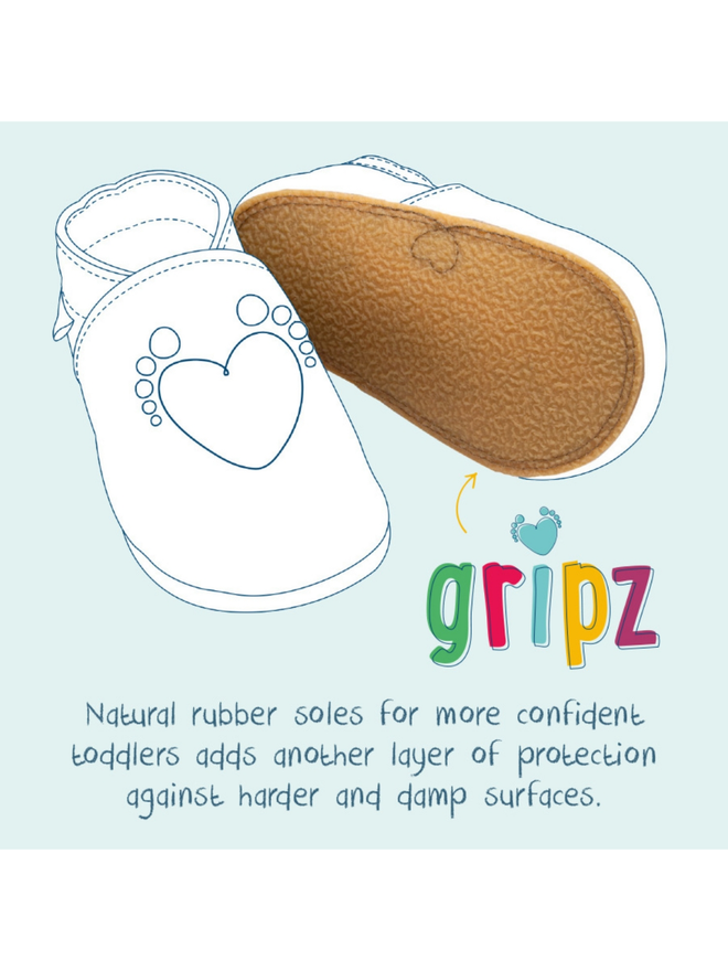 Inch Blue rubber sole
