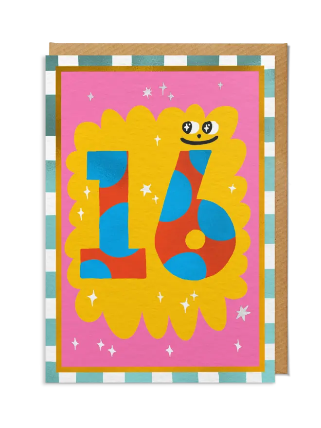 16th Milestone Birthday Card