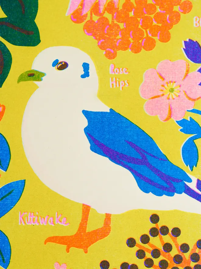 'August' Month Forage Print