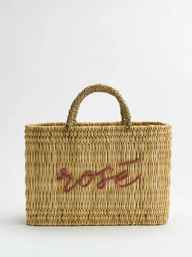 La Ponche Rosé Reed Basket
