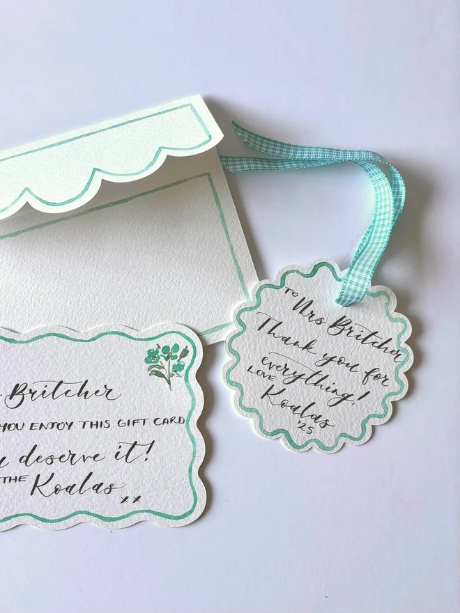 Personalised Hand painted Watercolour Gift Voucher