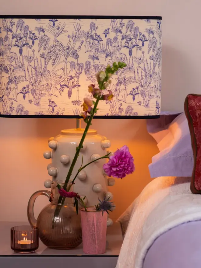 porcelain blue tropicalia lamp