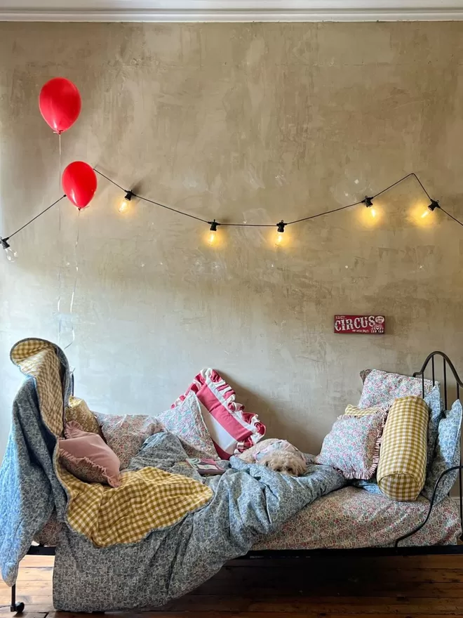 Pillowcase made with Liberty Fabric 'Annabella'