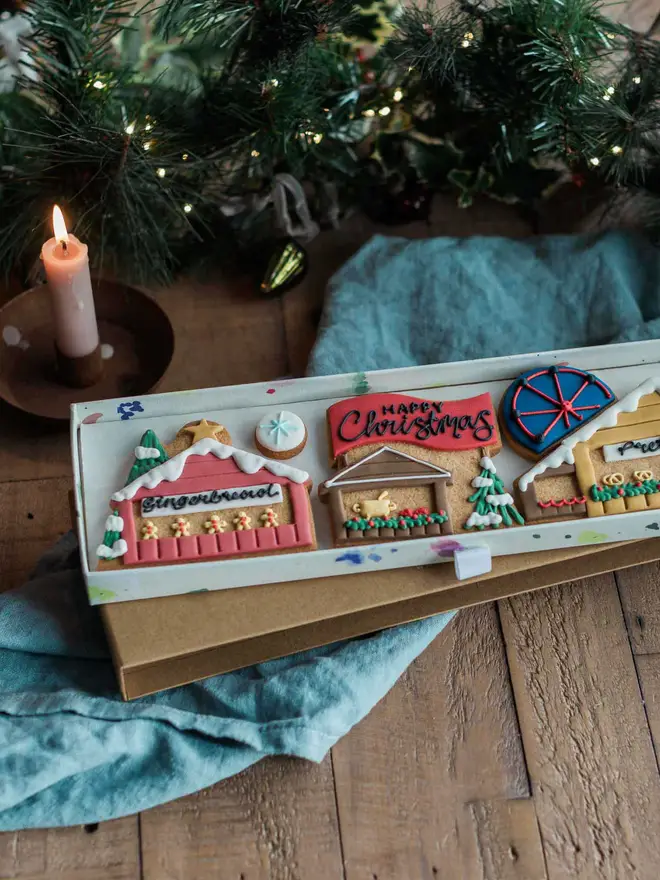 Christmas Market Biscuit Gift