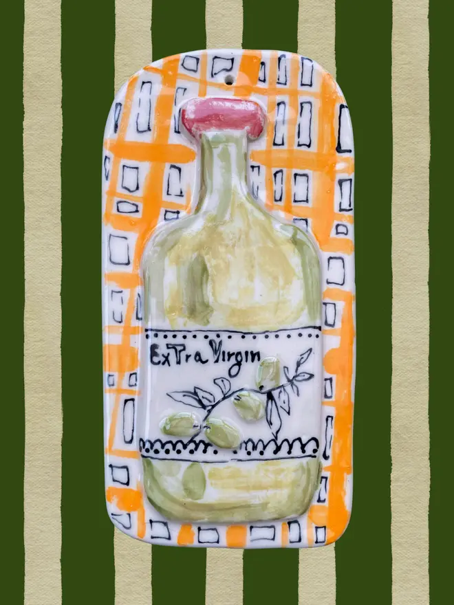 Olive oil wall hanging