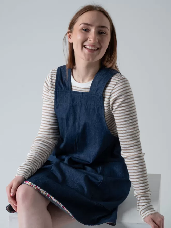 Gail 'Must Have' Denim Pinafore - Holly & Co